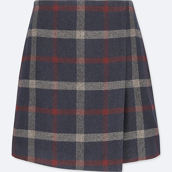 Uniqlo Wool-Blend Wrap Miniskirt