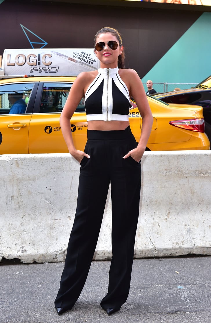 Selena Gomez Black and White Outfits | POPSUGAR Latina