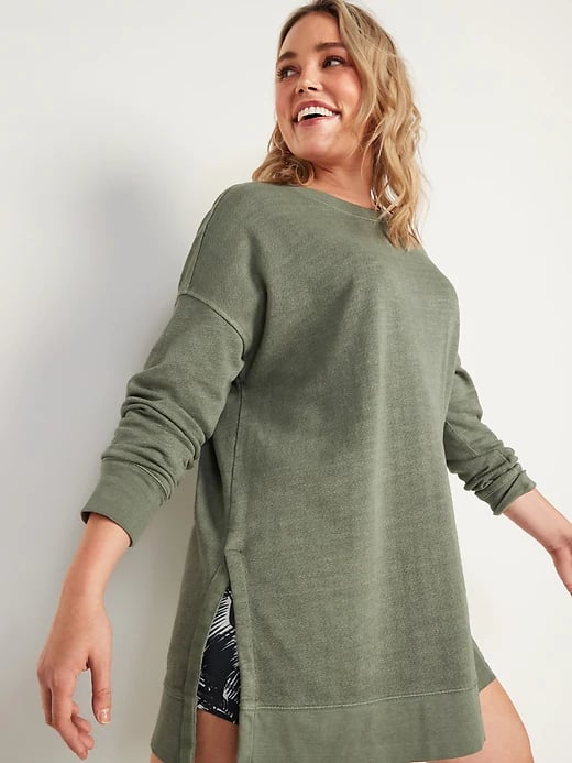 Old Navy Loose Cali-Fleece Terry Tunic Sweatshirt