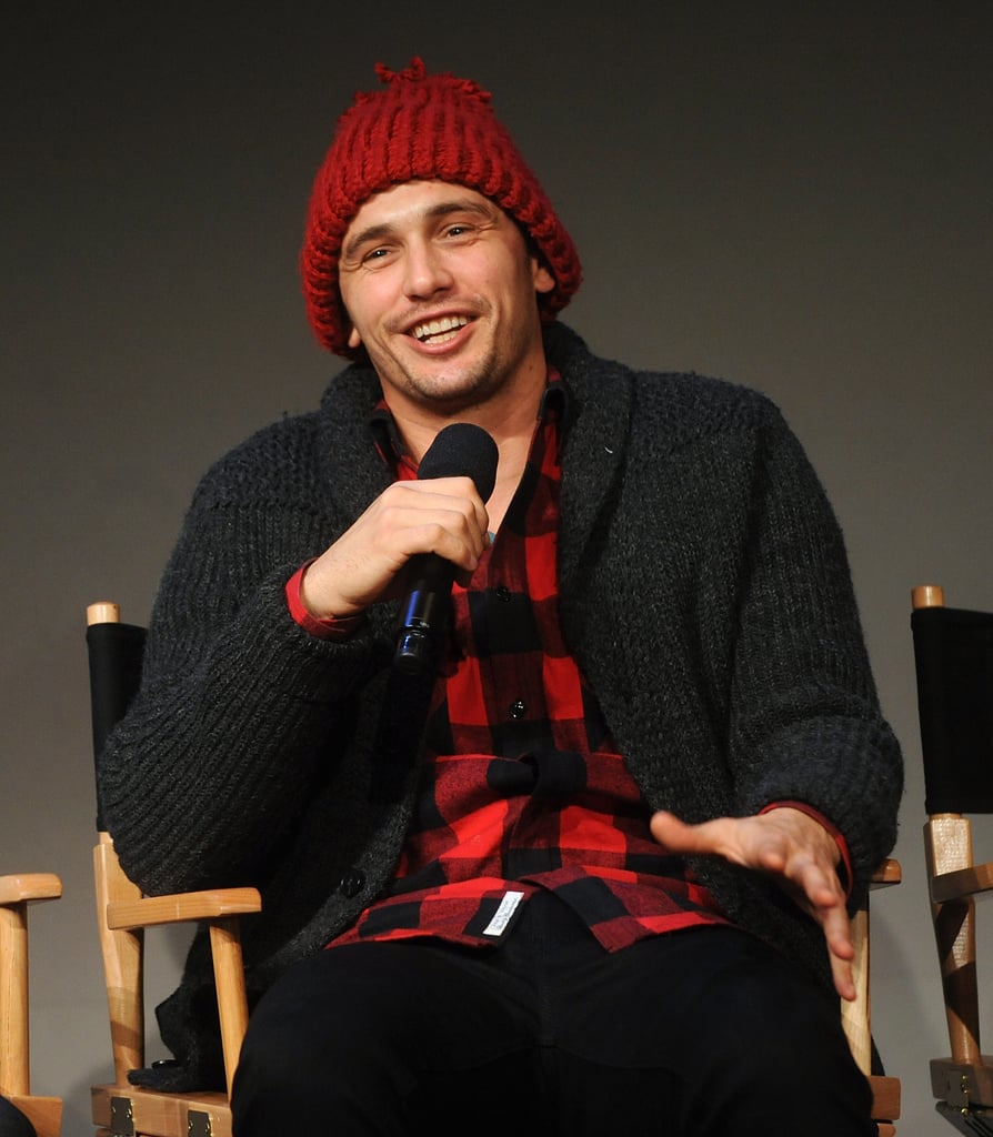James Franco made an appearance at an NYC Apple event on Tuesday.