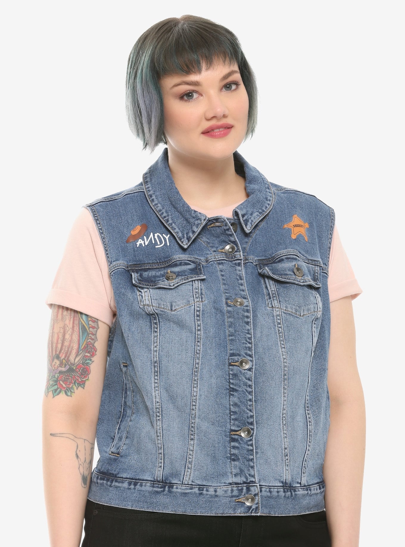 Hot topic clearance denim vest