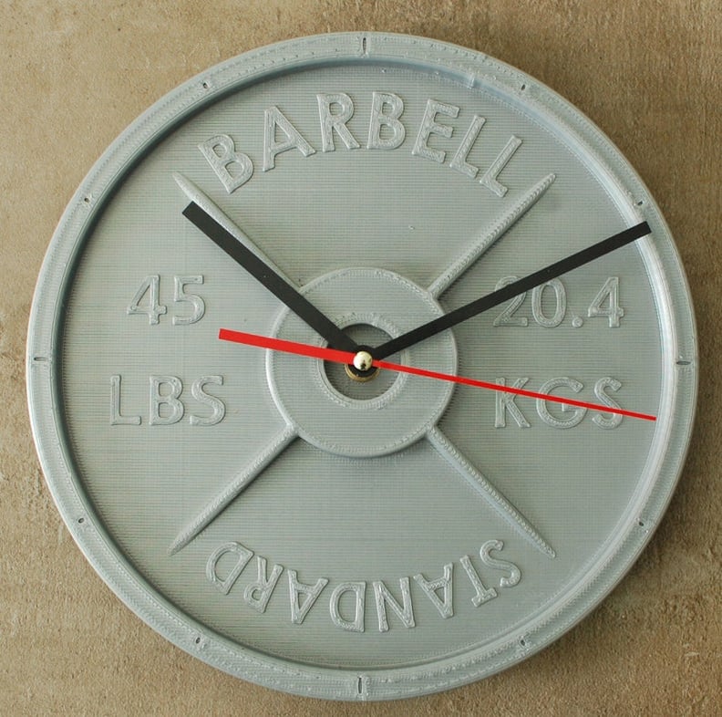 Weight Plate Clock