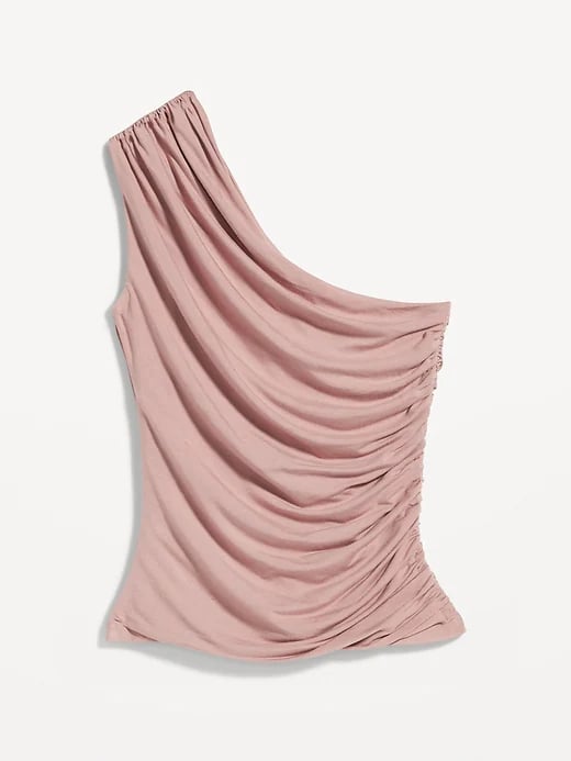 A Ruched Top & Extra-High Waist Jeans
