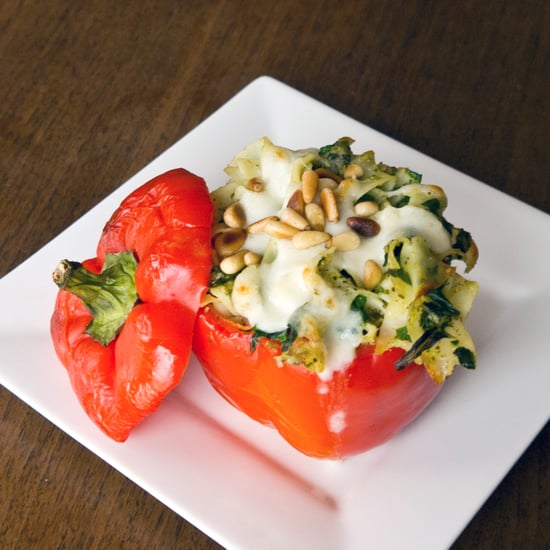 Pasta-Stuffed Red Peppers
