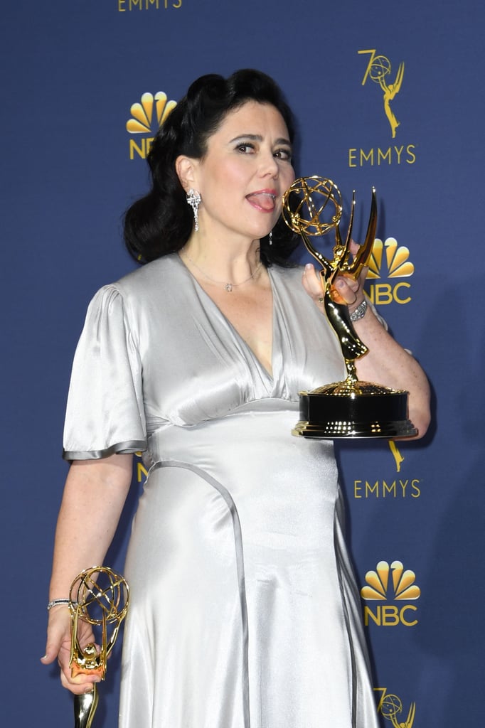 Alex Borstein Silver Dress at the 2018 Emmys