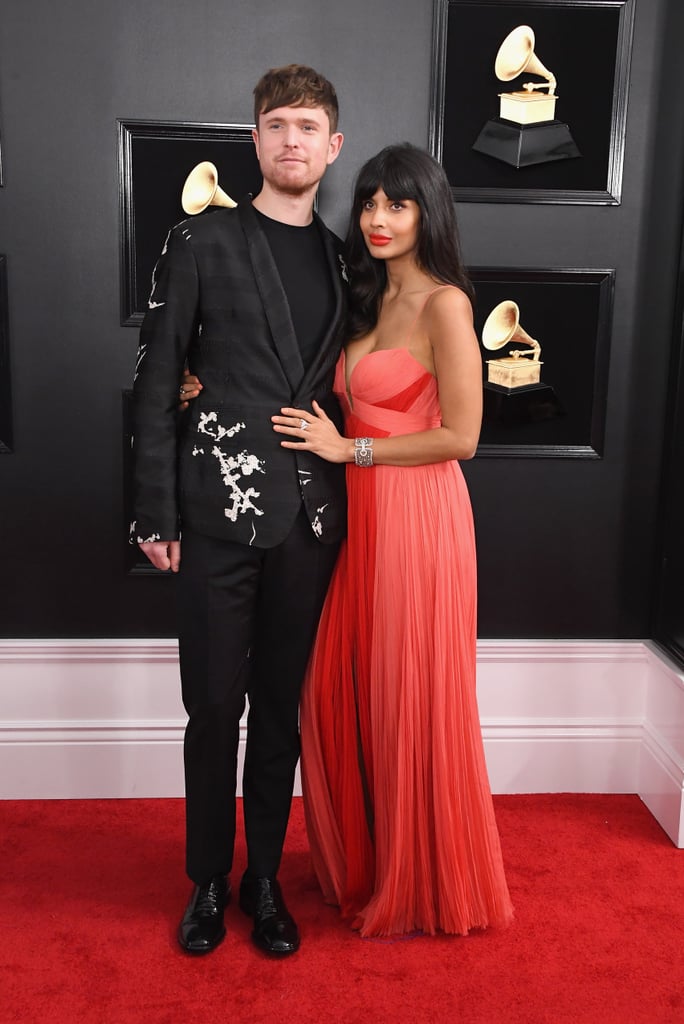 Pictured: James Blake and Jameela Jamil