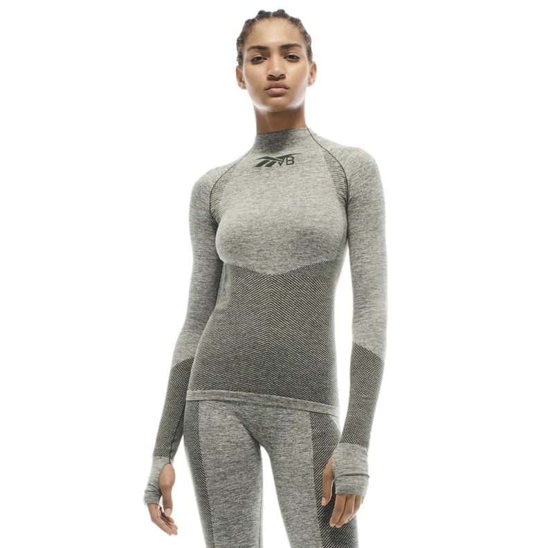 Reebok x VB Seamless Textured Long Sleeve Top — Green