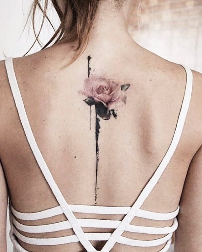 Spine Tattoos For Girls