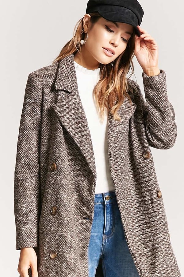 Forever 21 Double-Breasted Peacoat