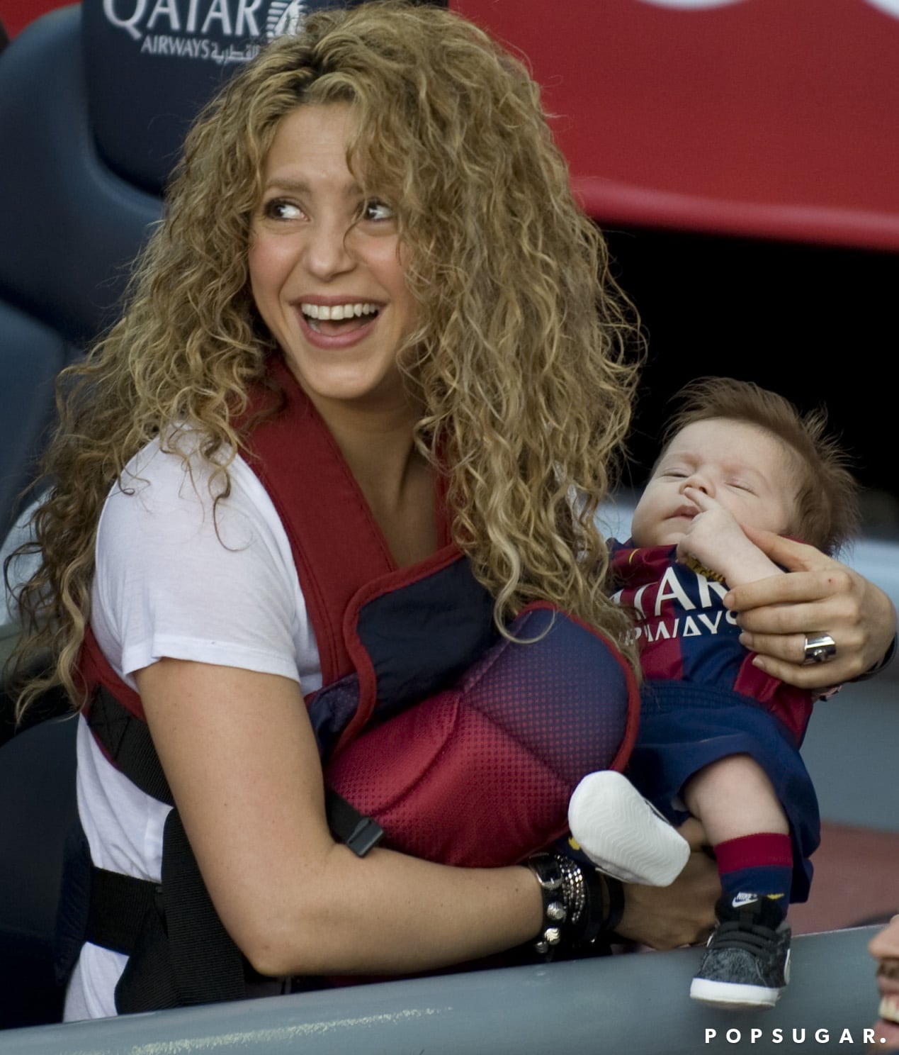 Shakira And Kids At Gerard Pique S Soccer Game April 2015 Popsugar Celebrity