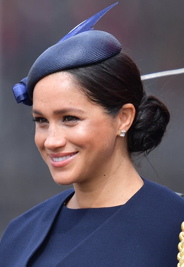 Meghan Markle's Sleek Side Chignon, 2019