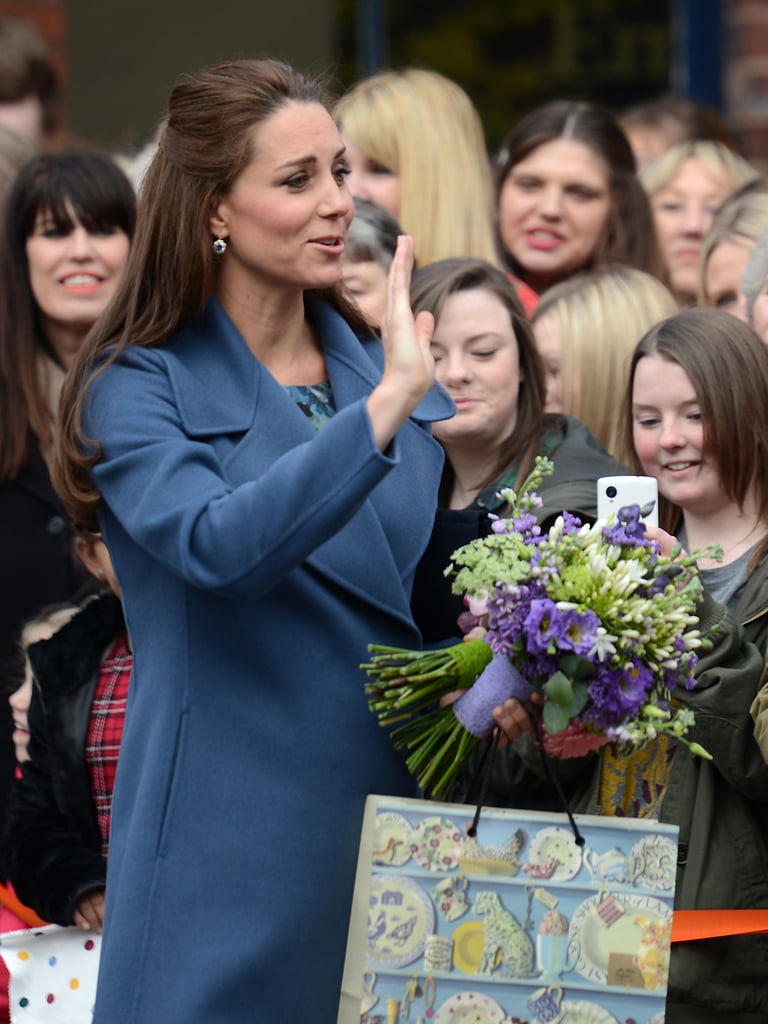 Kate Middleton Visits a Pottery Factory