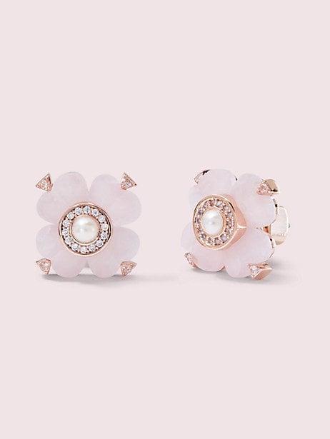 Spade Flower Studs