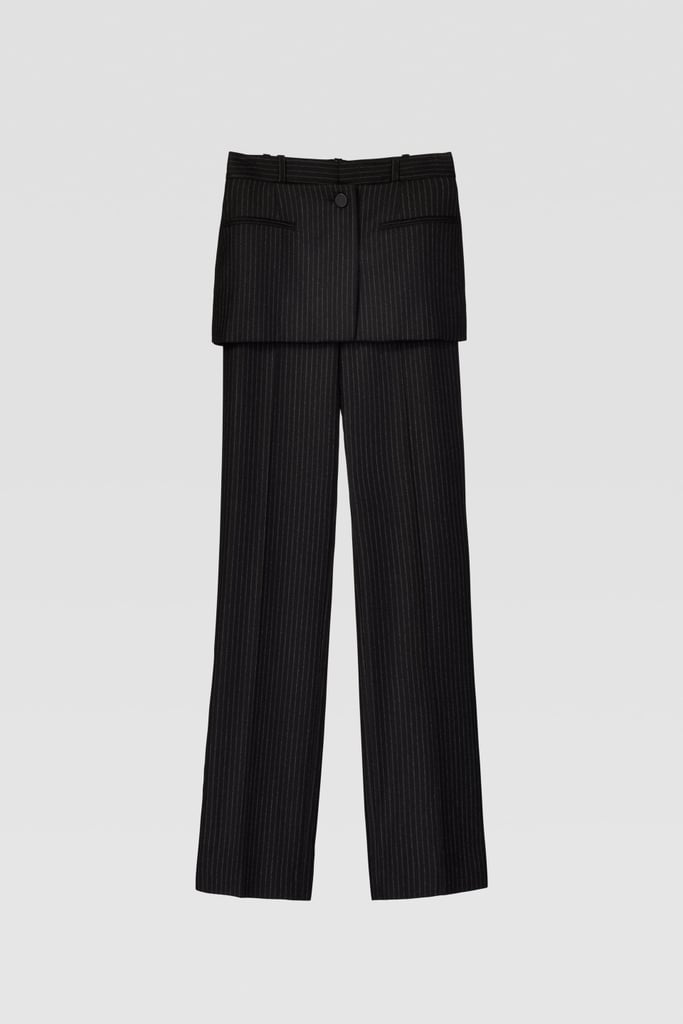 Zara Campaign Collection Pinstripe Pants With Skirt