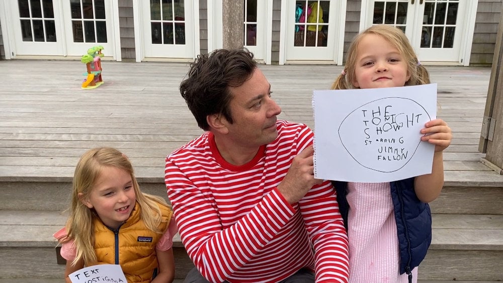A year after the pandemic began, Jimmy Fallon is sharing what it meant to be able to film The Tonight Show at home with his family, mainly the two young daughters he shares with wife Nancy Juvonen: Winnie, 7, and Franny, 6. The late-night host released his first at-home episode of the show on March 17, 2020, and continued to film from his house in New York before returning to NBC's 30 Rock studios in July.
In that first episode, Jimmy introduced his family, including their dog, Gary, who was his "first guest," and his wife, who acted as his producer. But his girls immediately became the center of attention thanks to their constant heckling, their interrupting interviews with celebrities like Ethan Hawke and Halle Berry, and various other hilarious incidents (remember when Winnie announced she lost her tooth in front of Ciara and Russell Wilson?!).
"I really bonded with my daughters during that time because I was never normally home that long," Jimmy told People. "Usually I'm at work, so I got to really wake up and go to bed with them every single night for months. I think there was a real bond there that we'll never forget."
And it's a time the show's fans likely won't forget either — the at-home episodes were an instant hit. Viewers loved getting a glimpse into Jimmy's home life, but more than that, his show was a bright spot in a very difficult period of time. "Months later we've been getting letters and emails from people, saying, 'Thank you so much for being there' and 'You have no idea, that was our family thing.' To know we were an escape for people is pretty cool."

    Related:

            
            
                                    
                            

            If Anything Can Make Jimmy Fallon&apos;s Wife Laugh, It&apos;s When Their 5-Year-Old Gives Zero Effs
        
    
It's clear the late-night host is feeling a little nostalgic for those special episodes, which is good news for the show's fans: Jimmy shared he'll be putting out a special anniversary episode of The Tonight Show on March 19, and it'll feature his family. The show is also teaming up with State Farm to donate $100,000 to Feeding America. "We're going to give back and it's going to be a good all around feel," he said of the episode.
As we wait for Friday's show, we're also feeling a little nostalgic for the at-home production and all that Winnie and Franny brought to the table (literally, the family's kitchen table). From reading Everything Is Mama together on Mother's Day to ignoring Jimmy's jokes (ahem, more than once!), take a walk down memory lane with us to see a bunch of family photos from Jimmy's at-home episodes.

    Related:

            
            
                                    
                            

            Pippa Middleton Gave Her Baby Girl a Name That Shares a Connection With Aunt Kate!