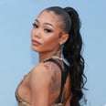 Coi Leray Flashes Her Chest Tattoos in a Chainmail Thongkini and Strappy Platform Boots