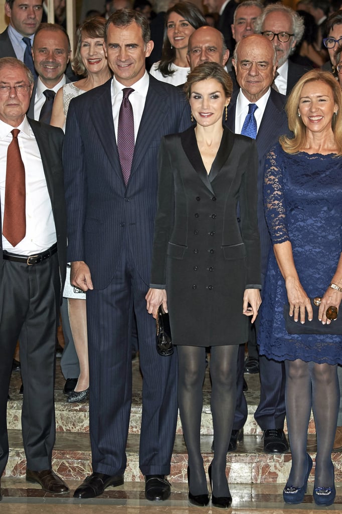 Completing her ensemble with a pair of Magrit Mila pointed-toe pumps, Queen Letizia totally knew she was killing the style game.