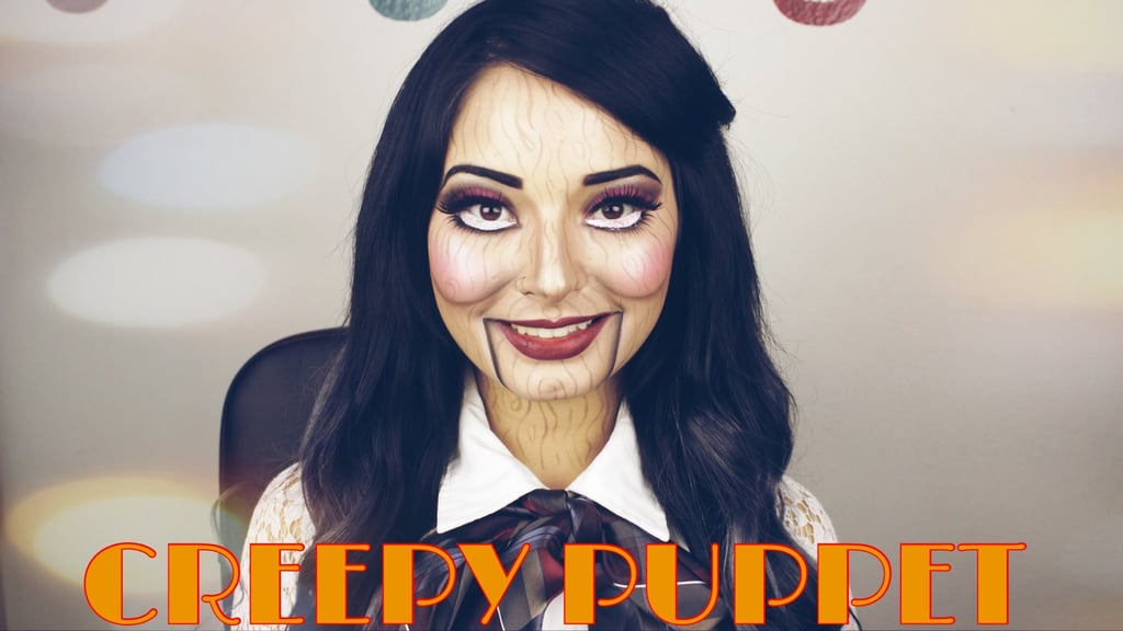 Creepy Puppet | 15 of Laura Sanchez's Terrifying Halloween Makeup Tutorials Your Skin Crawl | POPSUGAR Latina