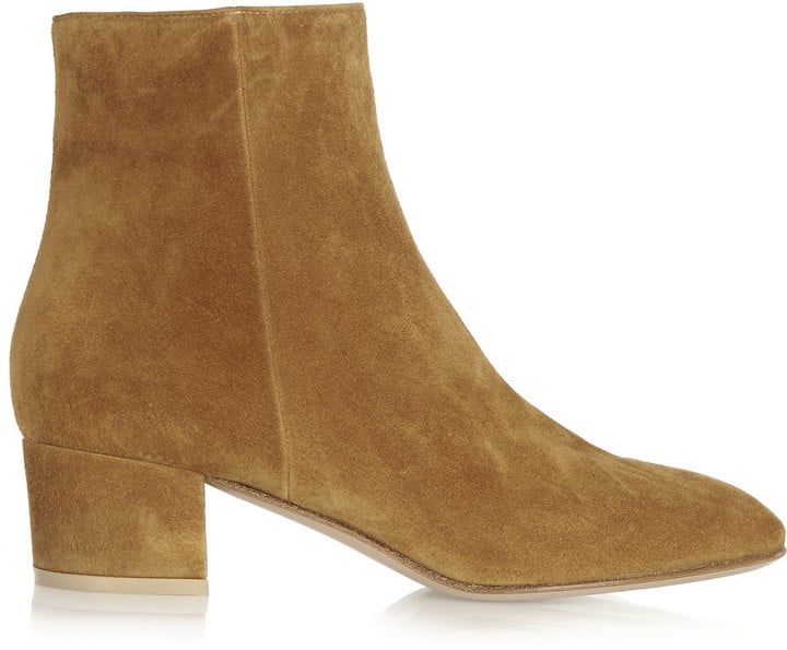 Gianvito Rossi Suede Ankle Boots ($950)