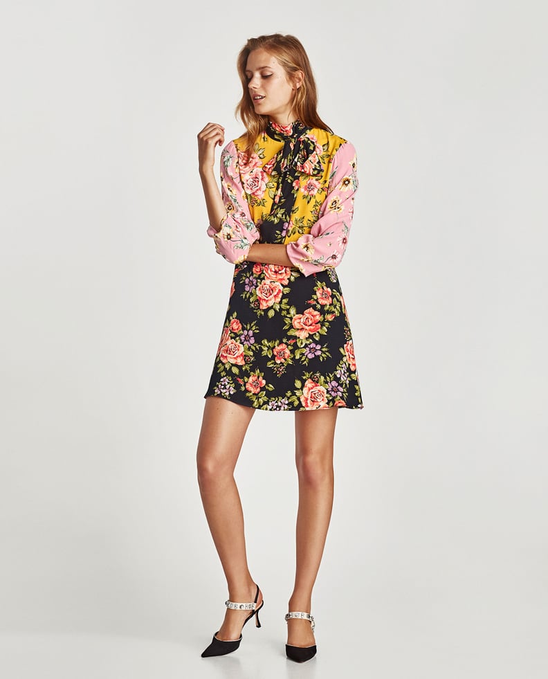 Zara Floral Patchwork Dress