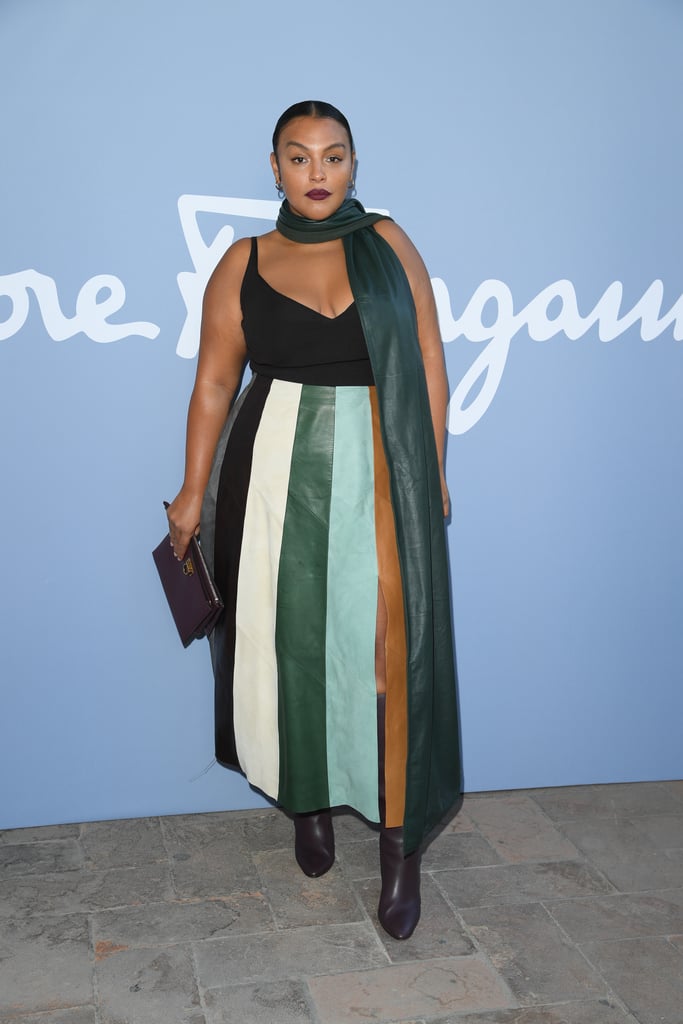 Paloma Elsesser at the Salvatore Ferragamo Milan Fashion Week Show