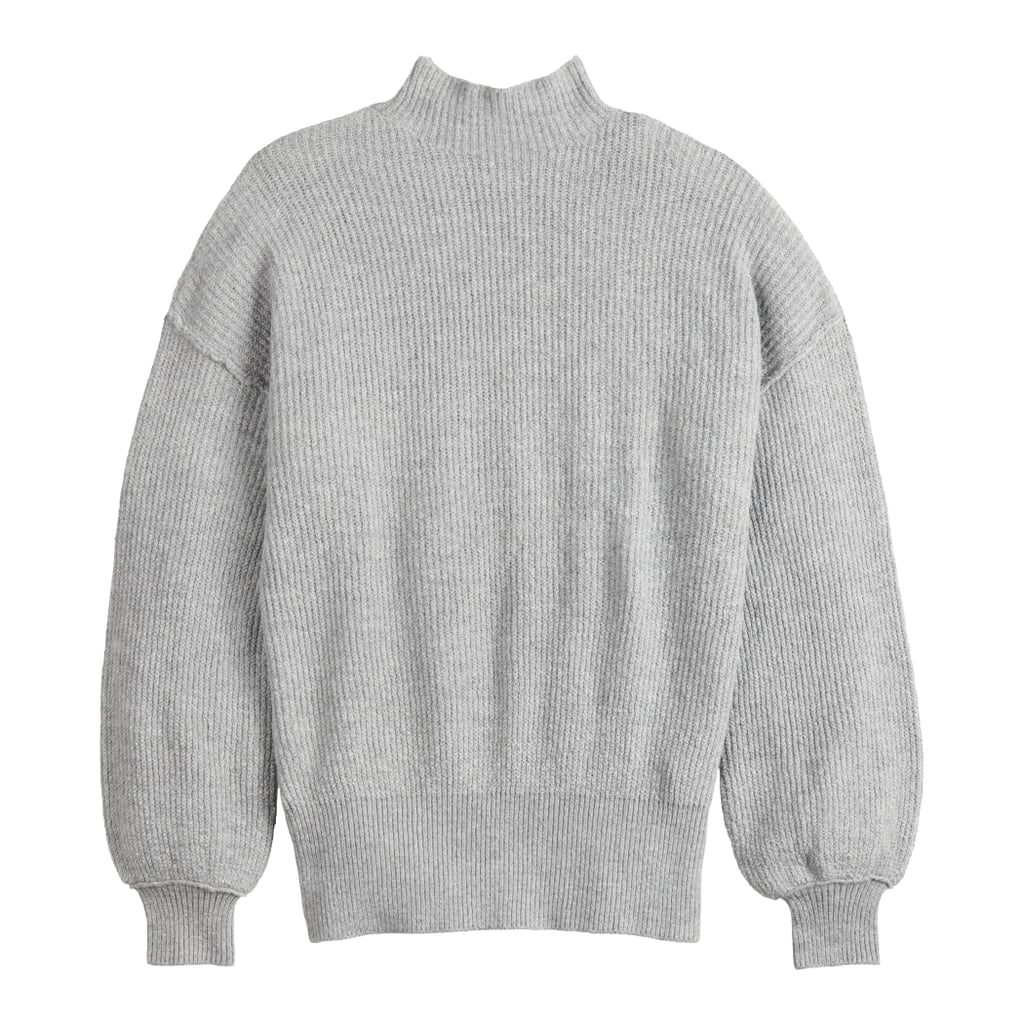 Fresh Fall Fashion Under $100: POPSUGAR Balloon-Sleeve Funnel-Neck Sweater