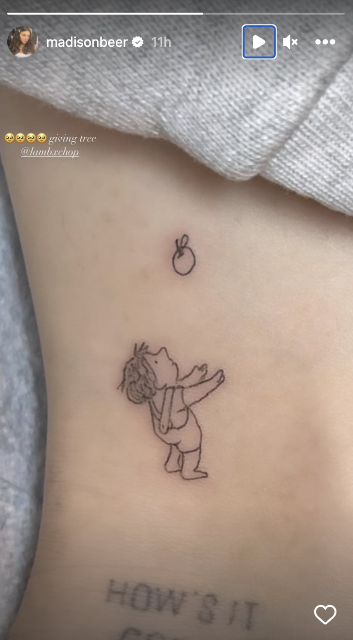 Madison Beer's "The Giving Tree" Tattoo