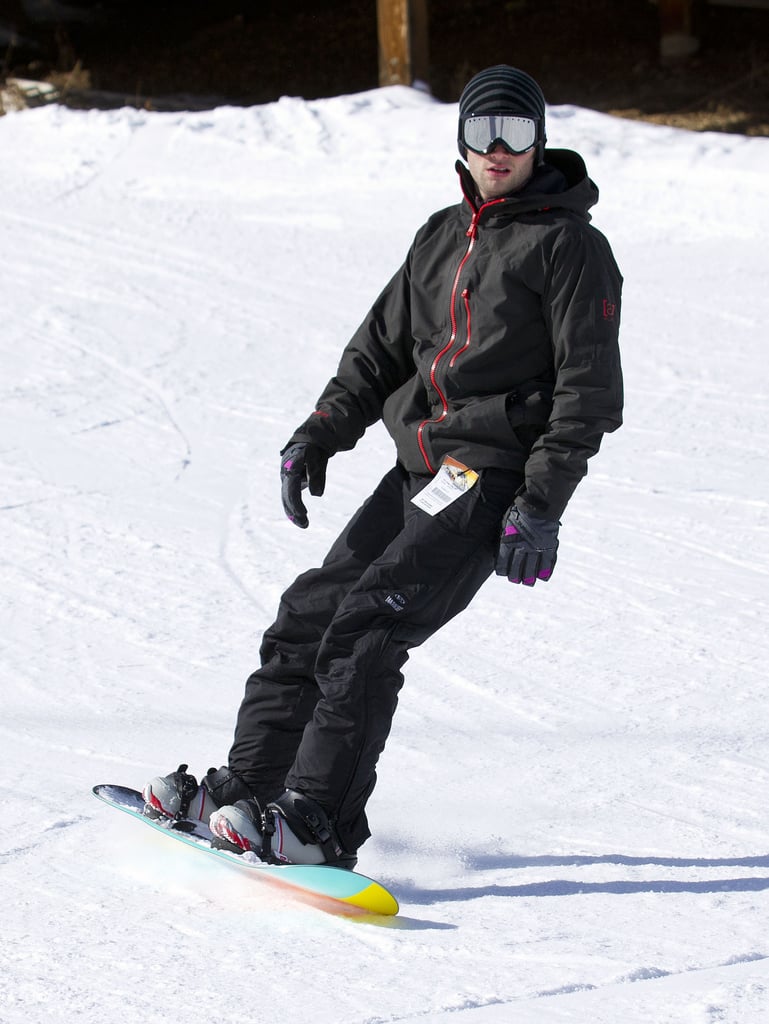 Penn Badgley hit the slopes at the Burton House in 2011.
