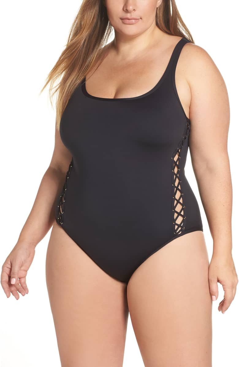 curvy girl one piece swimsuits