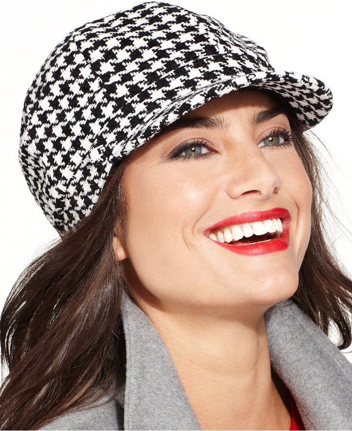 Charter Club Chenille Houndstooth Newsboy Hat ($40)