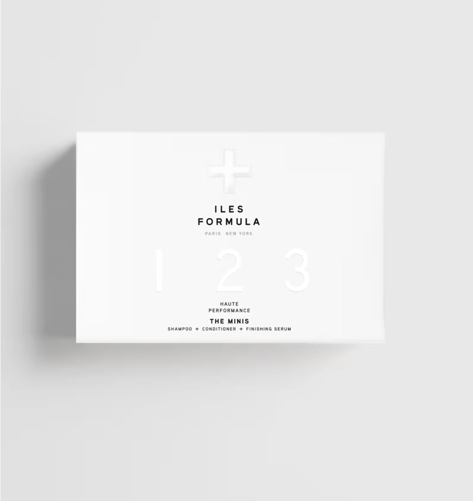 Iles Formula The Minis ($52)
As a Taurus, I strongly advocate for luxury in all aspects of life. Yes, that includes the shower. So take my word when I say this shampoo, conditioner, and hair serum trio is the ultimate travel companion. It bottles up Iles Formula's signature three-step system to repair and protect your hair and is a perfect entry point to the high-end brand.