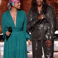 Michelle Obama Popped Up at the Grammys in a Sequinned Power Suit, and I'm Wholeheartedly Shook