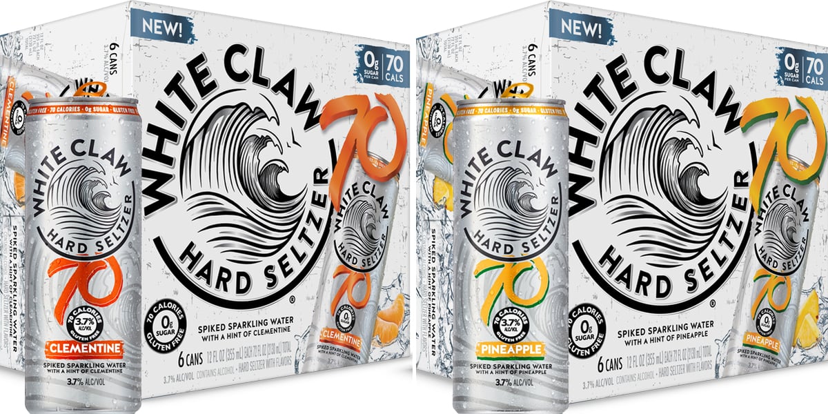 White Claw 70Calorie Pineapple and Clementine Hard Seltzer POPSUGAR Food