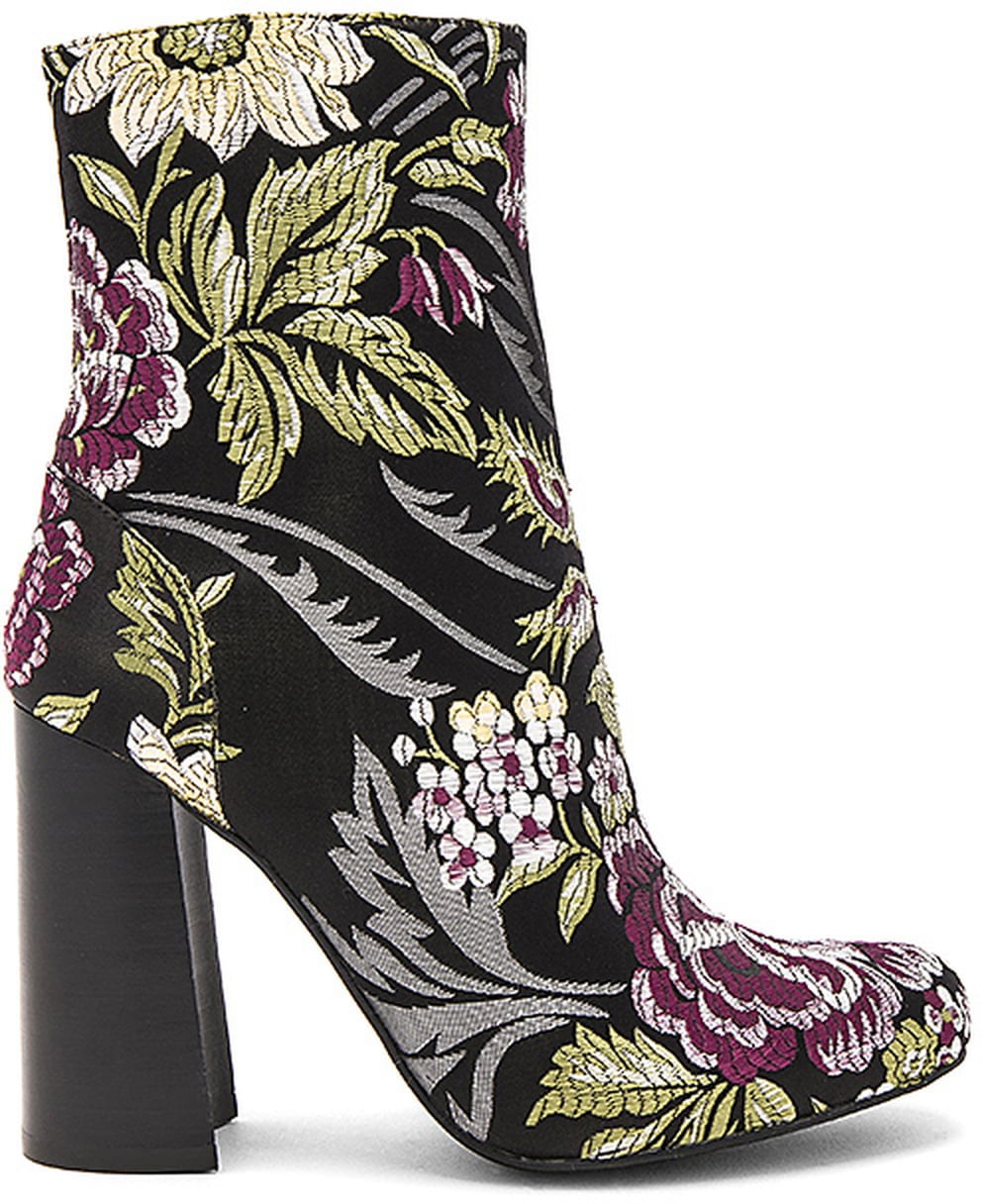 Rosie Huntington Whiteley Christian Louboutin Floral Boots | POPSUGAR ...