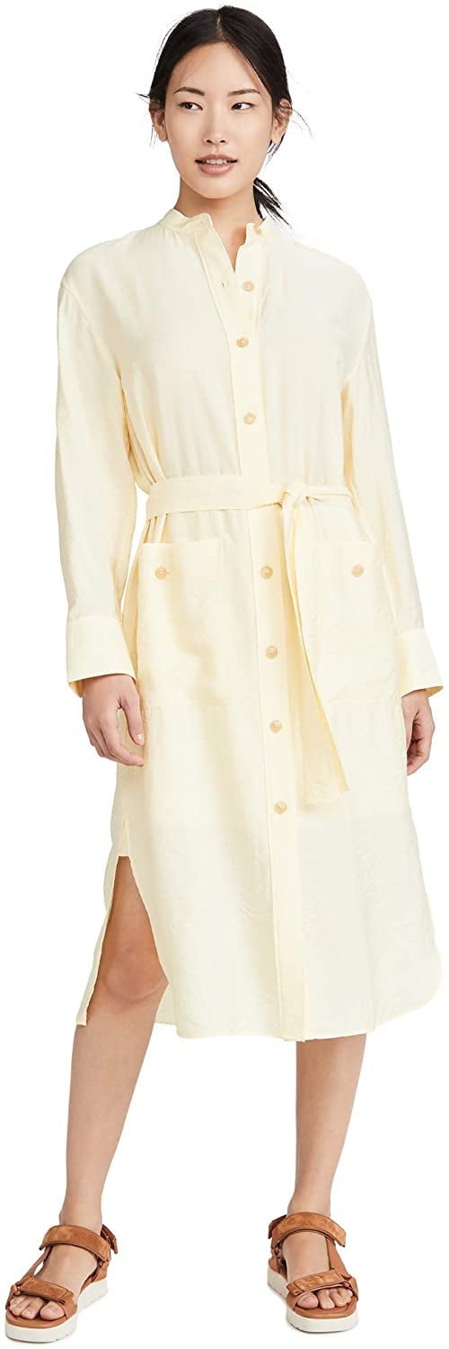 Vince Belted Button Down Dress