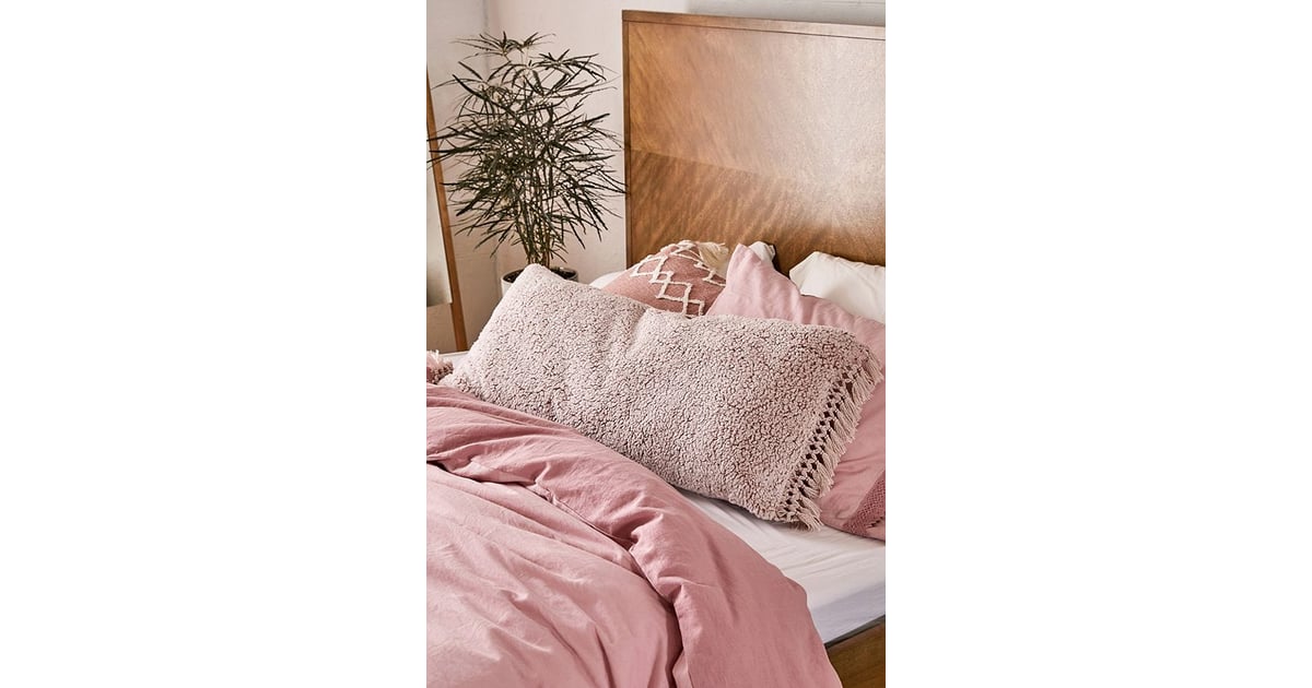 Amped Fleece Fringed Body Pillow 15 Cozy Home Decor Items You