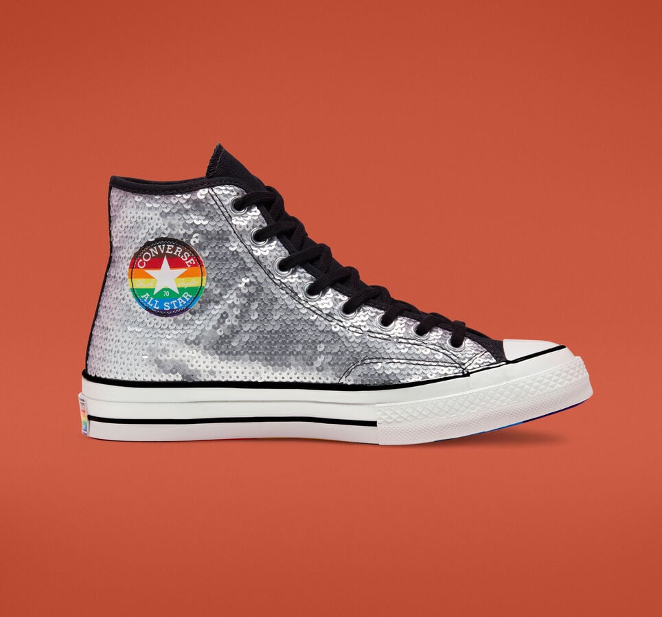 Buy: Sequinned Pride Chuck 70