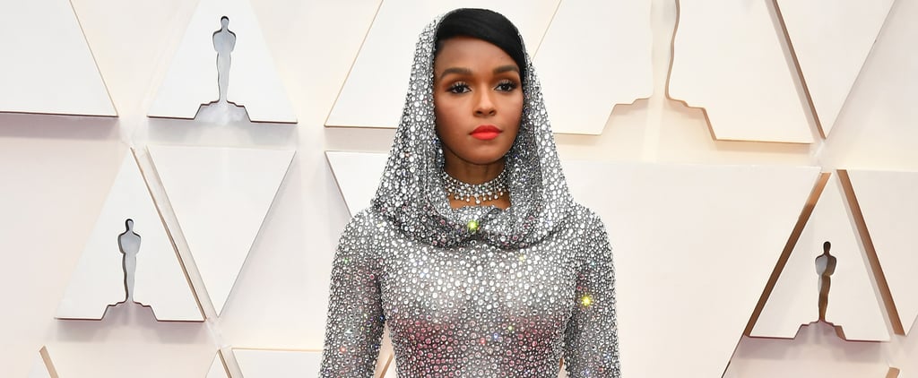 Janelle Monae Silver Cape Ralph Lauren Dress at Oscars 2020