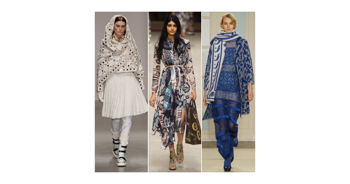 Statement Scarves Trends Fall 2014 London Fashion Week POPSUGAR