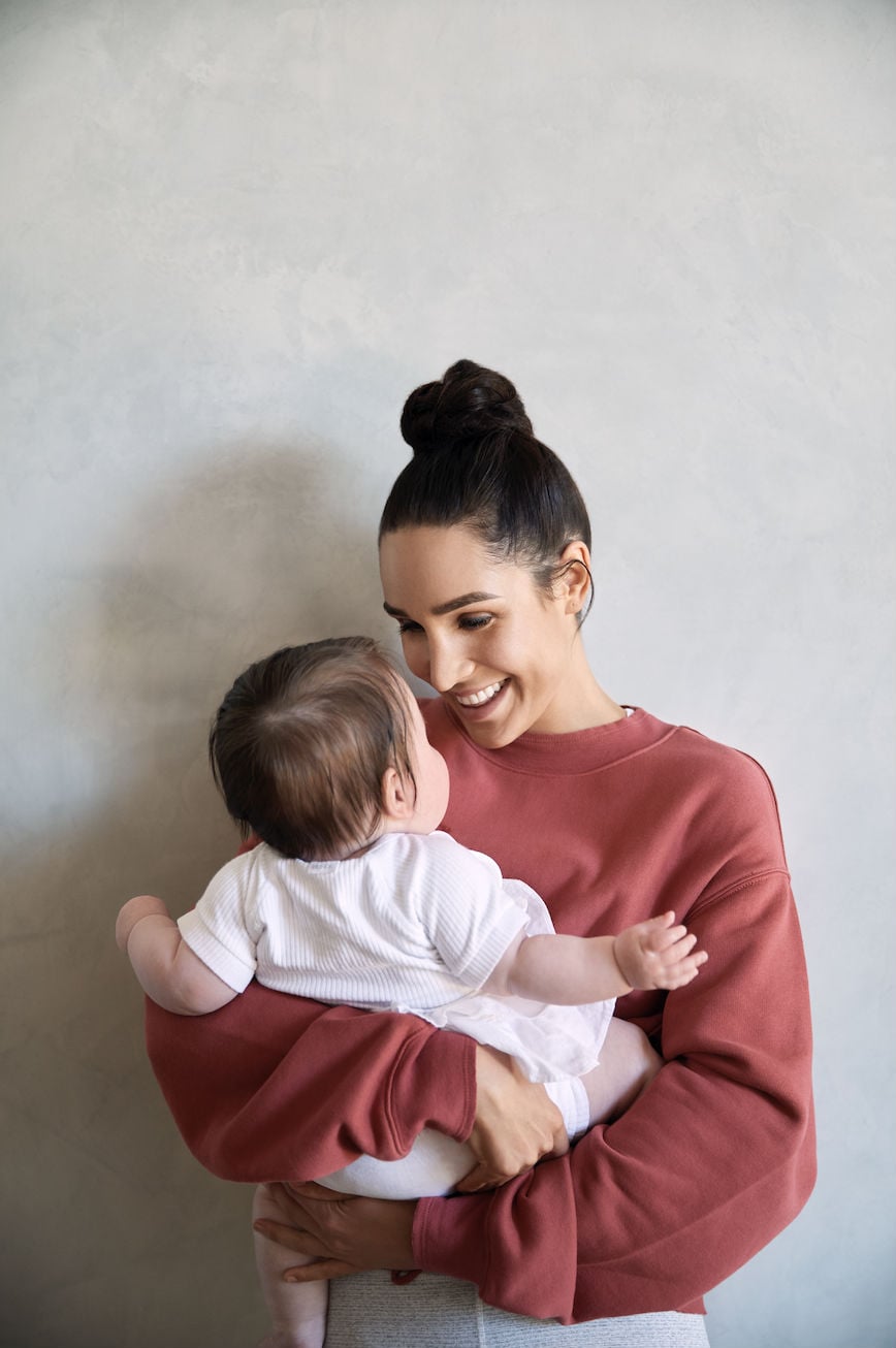 Kayla Itsines and daughter Arna