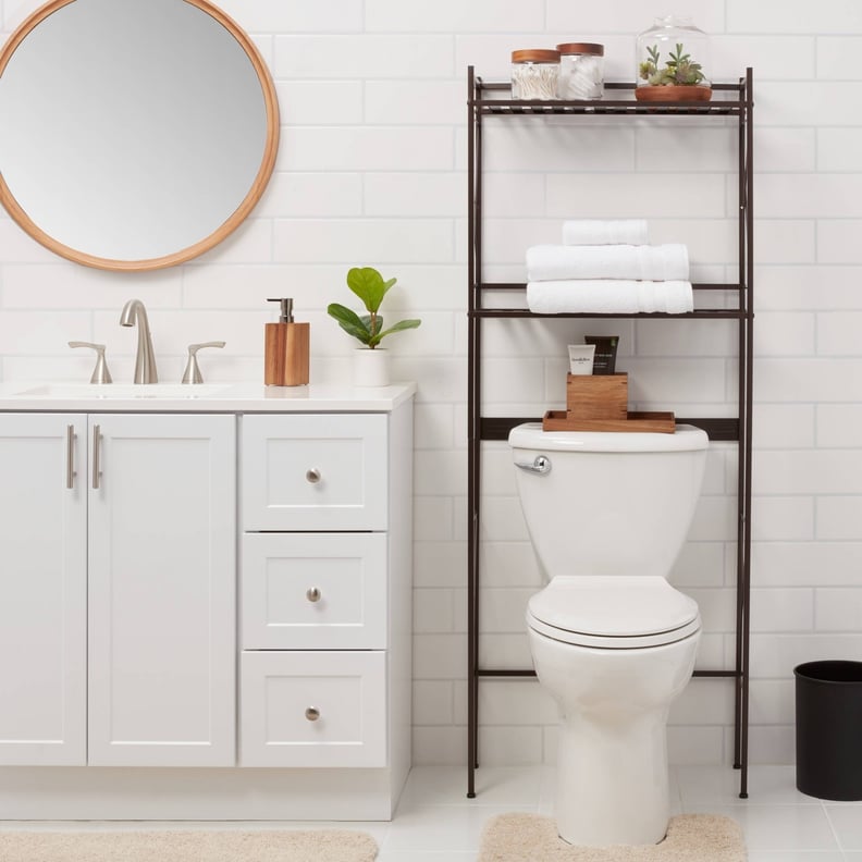 For the Bathroom: Threshold Square Tube Over the Toilet Etagere