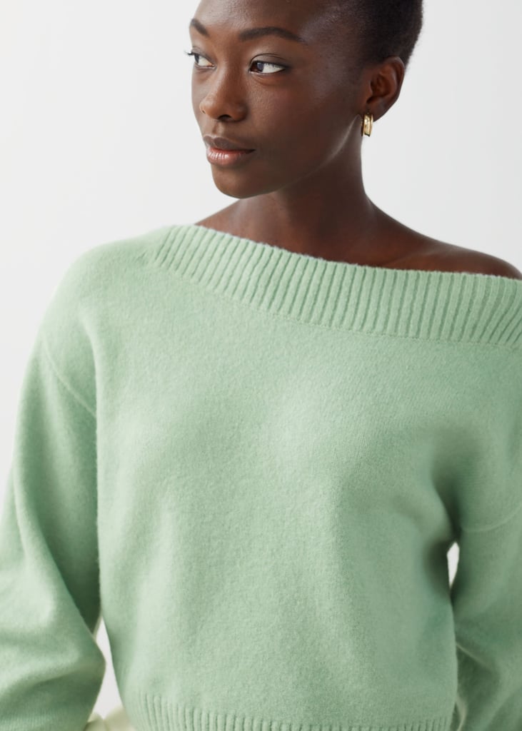 Boatneck Knit Sweater