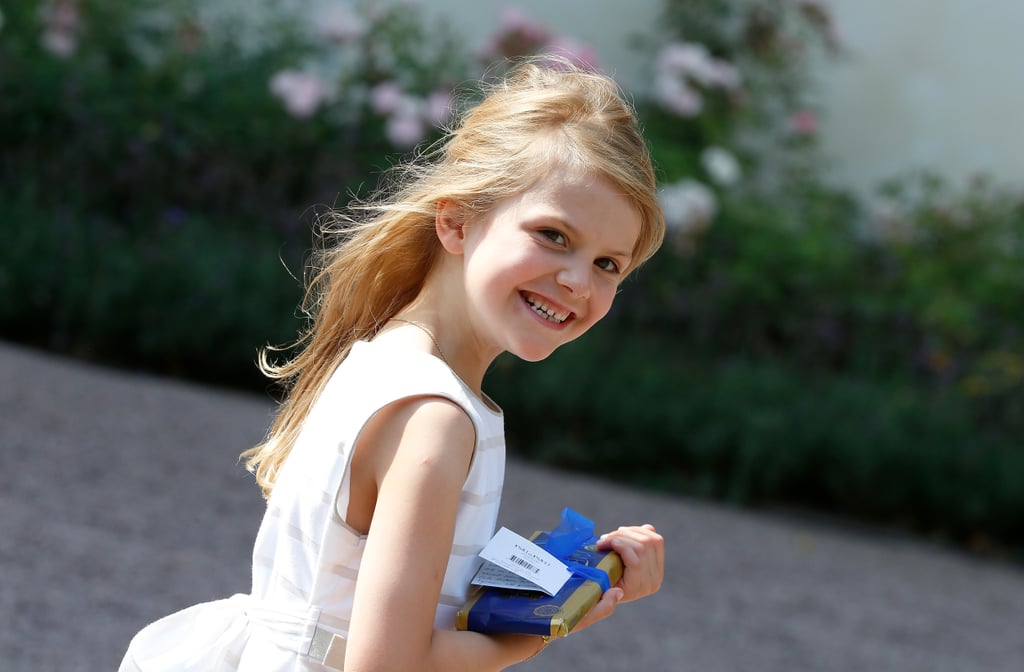 Princess Estelle Sports Long Blonde Locks at Crown Princess Victoria's Birthday Party