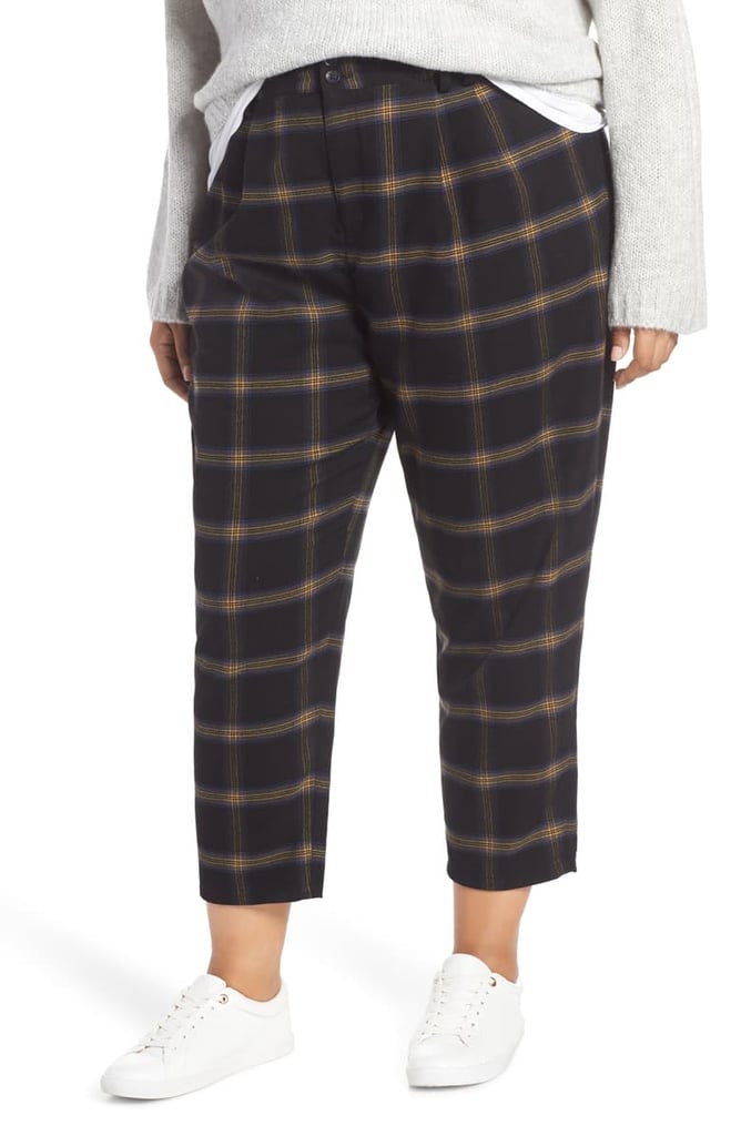 BP. x Claudia Sulewski Plaid Menswear Crop Pants