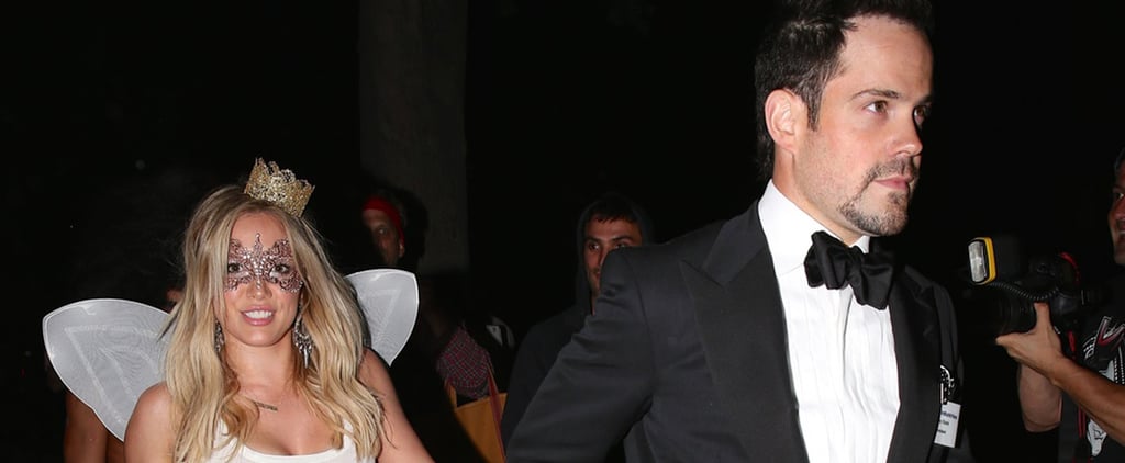 Hilary Duff and Mike Comrie Holding Hands on Halloween