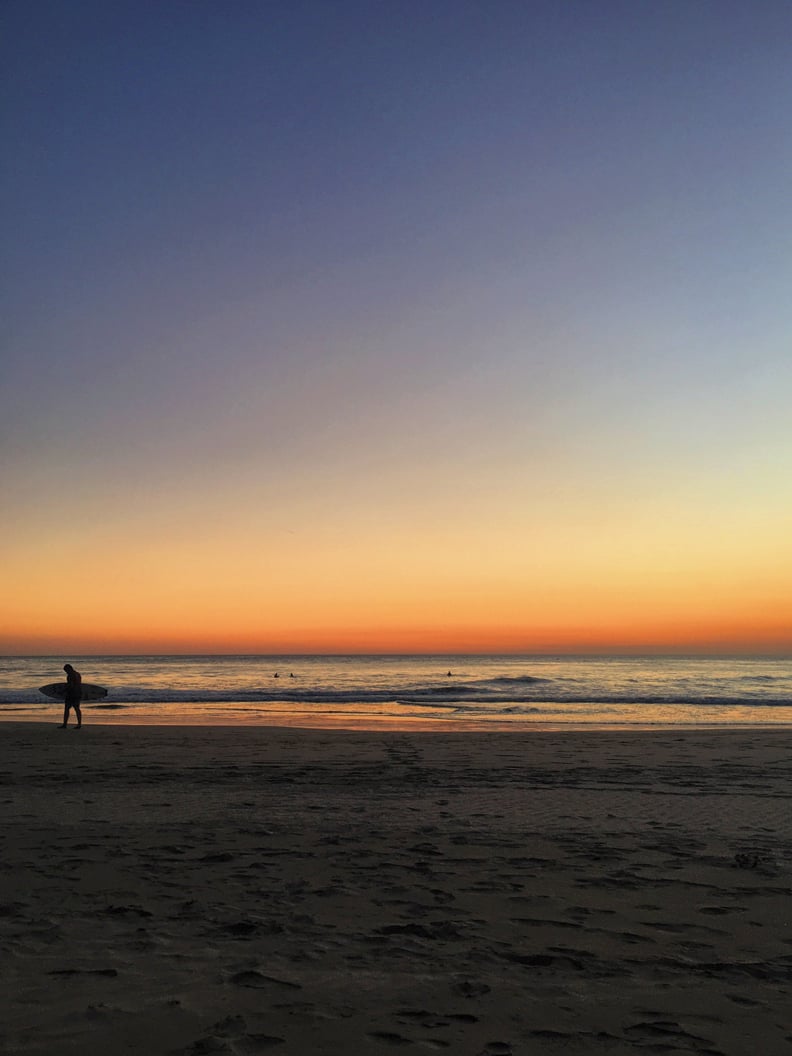 Surfing on the Pacific Coast