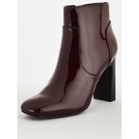 V by Very Dacia Square Toe Heeled Ankle Boot