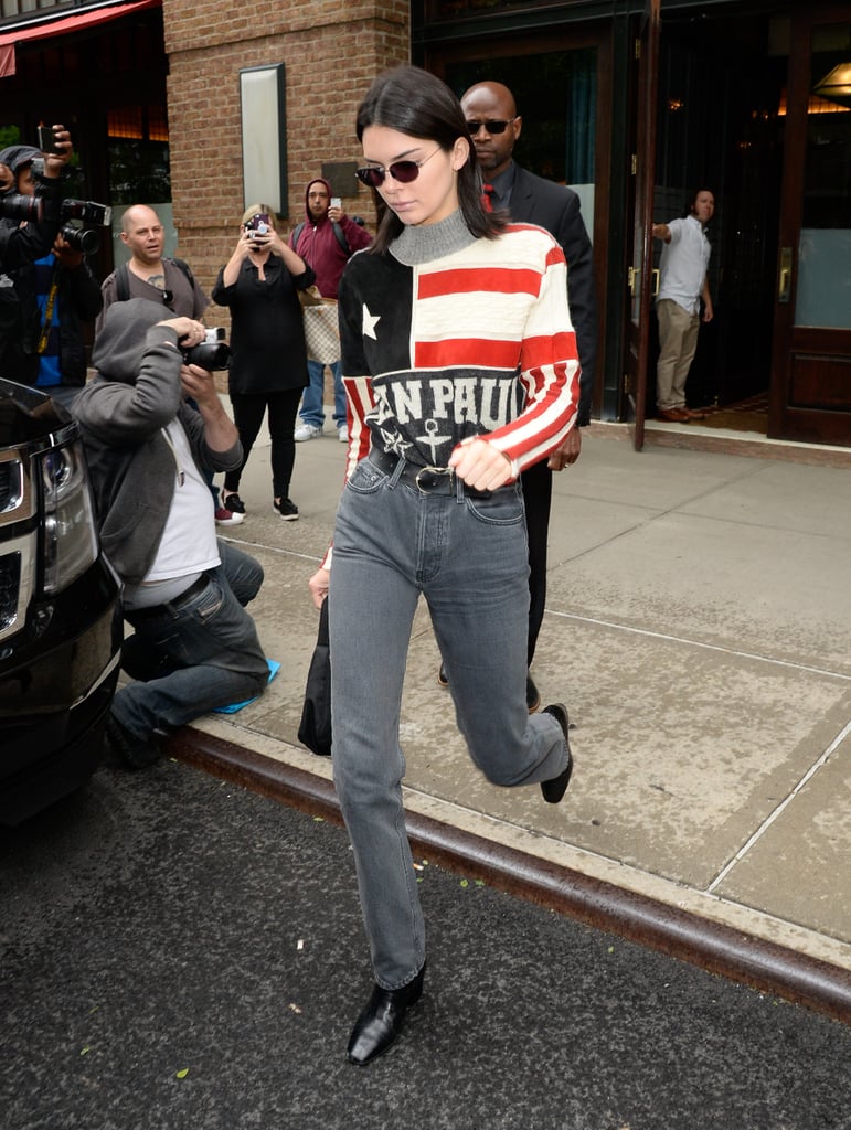 Kendall Jenner American Flag Sweater