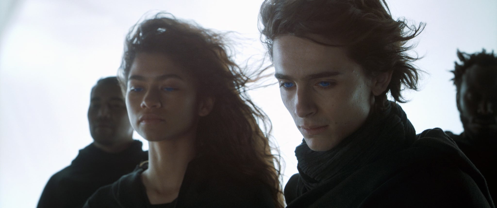 DUNE, from left: Zendaya, Timothee Chalamet, 2021.  Warner Bros. / courtesy Everett Collection