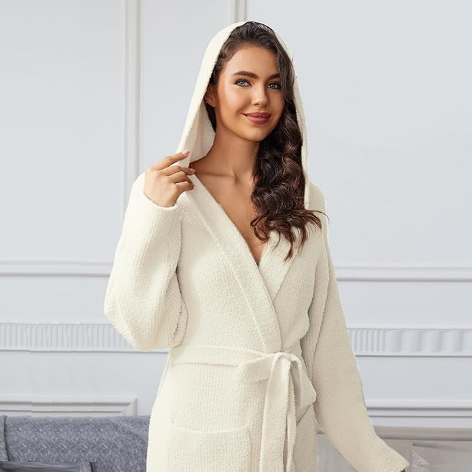 MH Mylune Home Ultra Soft Robe ($48, originally $56)
Wrap yourself in ultimate coziness with this sleek robe. "Another item I have in every house," says Frankel. "I love the hood feature, and it's buttery soft. Gives the expensive brands a run for their money." It's no wonder she keeps it in all her homes.